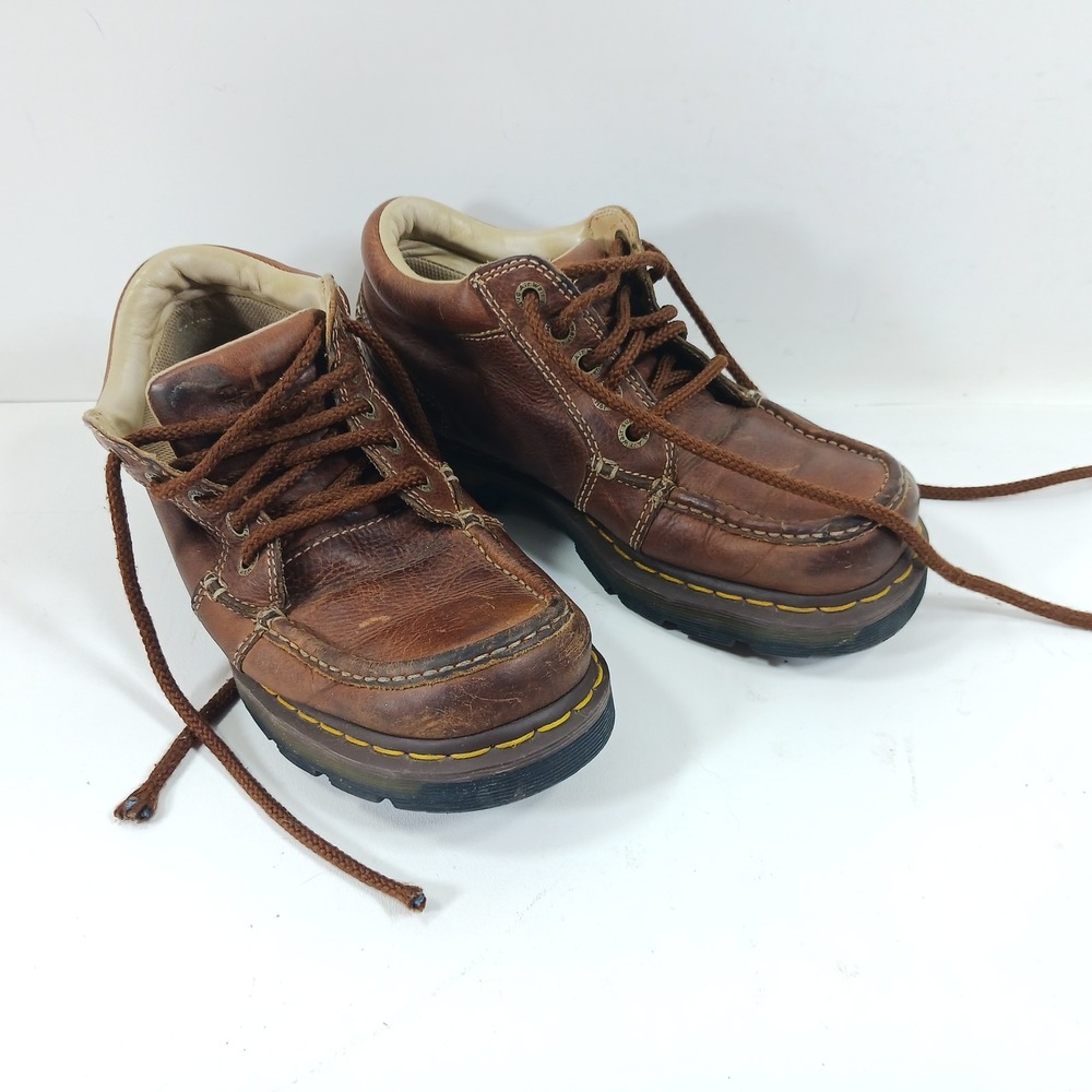 Dr. Martens 11525 Brown Leather Moc Toe Chukka Boots Mens 8 Womens 9 AW004